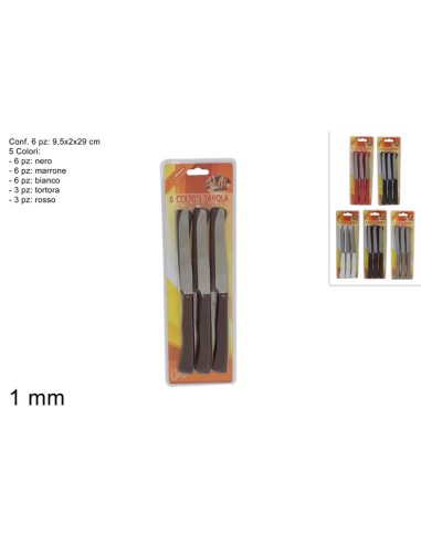 41063 COLTELLI DA TAVOLA SET 6 pz.